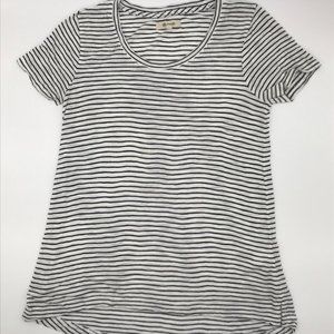 Madewell Stripe Black and White Tee Size XS